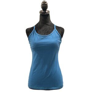 Lululemon Blue Strappy Racerback Tank Top Womens Size S Yoga Activewear